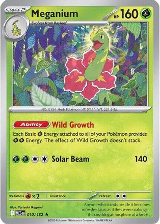 Meganium 10 - ME01 Mega Evolution Holofoil