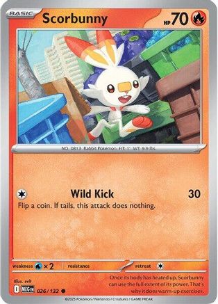 Scorbunny 26 - ME01 Mega Evolution Reverse Holofoil