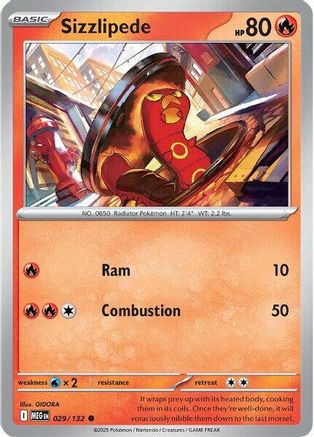 Sizzlipede 29 - ME01 Mega Evolution Reverse Holofoil