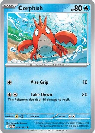 Corphish 33 - ME01 Mega Evolution Reverse Holofoil