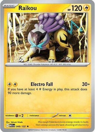 Raikou 48 - ME01 Mega Evolution Reverse Holofoil