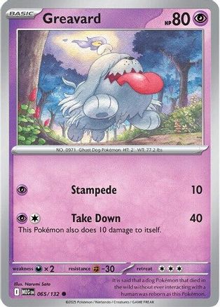Greavard 65 - ME01 Mega Evolution Reverse Holofoil