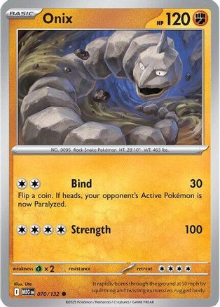 Onix 70 - ME01 Mega Evolution Reverse Holofoil