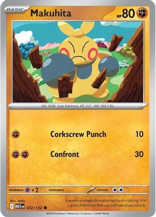 Makuhita 72 - ME01 Mega Evolution Reverse Holofoil