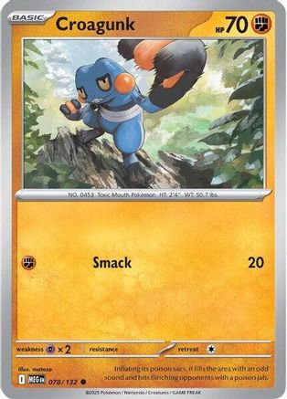 Croagunk 78 - ME01 Mega Evolution Reverse Holofoil