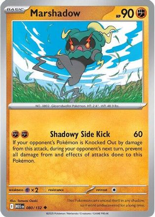 Marshadow - 080/132 80 - ME01 Mega Evolution Reverse Holofoil