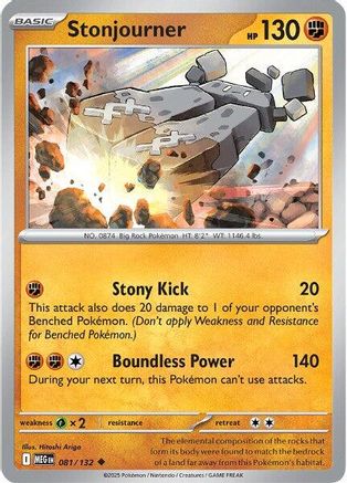 Stonjourner 81 - ME01 Mega Evolution Reverse Holofoil