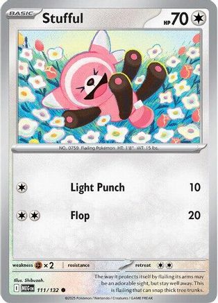 Stufful - 111/132 111 - ME01 Mega Evolution Reverse Holofoil