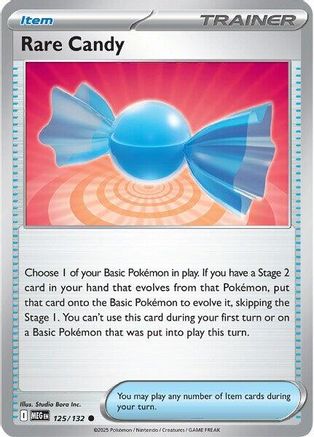 Rare Candy - 125/132 125 - ME01 Mega Evolution Reverse Holofoil