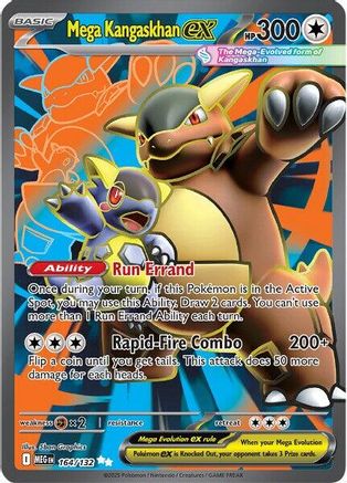 Mega Kangaskhan ex - 164/132 164 - ME01 Mega Evolution Holofoil