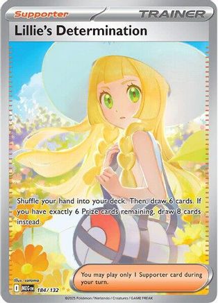 Lillie's Determination - 184/132 184 - ME01 Mega Evolution Holofoil
