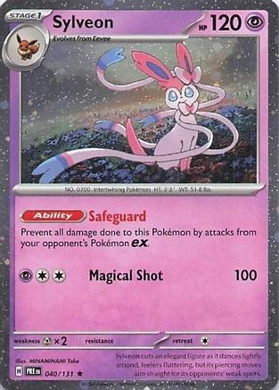 Sylveon - 040/131 (Cosmos Holo) 40 - Miscellaneous Cards & Products Holofoil