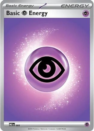 Basic Psychic Energy - 005 5 - MEE Mega Evolution Energies Reverse Holofoil