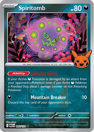 Spiritomb - 087/132 (Pokeween 2025) 87 - Miscellaneous Cards & Products Reverse Holofoil