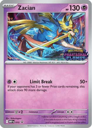 Zacian (Prerelease) 15 - ME Mega Evolution Promo Holofoil