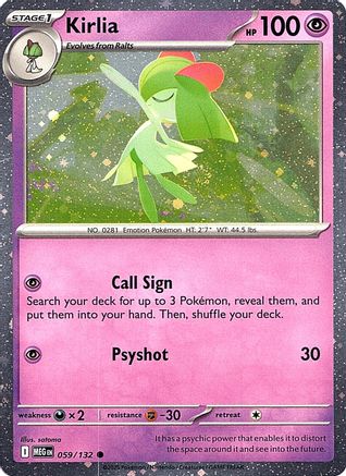 Kirlia (Cosmos Holo) 59 - Miscellaneous Cards & Products Holofoil