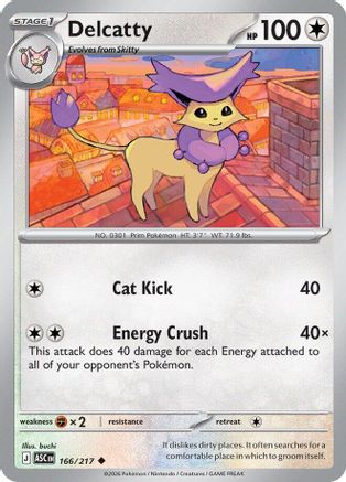 Delcatty 166 - ME Ascended Heroes Reverse Holofoil