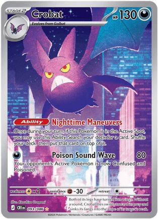Crobat - 093/086 93 - ME04 Chaos Rising Holofoil