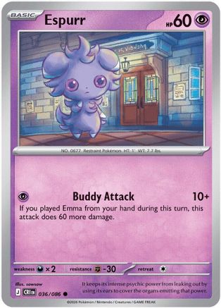 Espurr 36 - ME04 Chaos Rising Reverse Holofoil