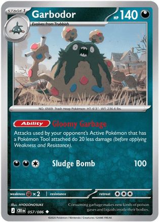 Garbodor 57 - ME04 Chaos Rising Reverse Holofoil