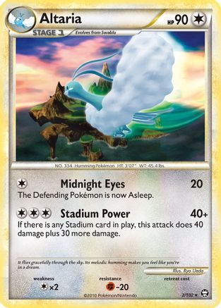 Altaria 2/102 - Triumphant Reverse Holofoil