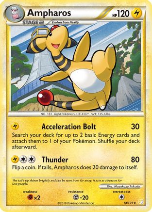 Ampharos 14/123 - HeartGold SoulSilver Reverse Holofoil