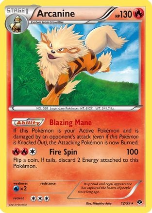 Arcanine (12) 12/99 - Next Destinies Reverse Holofoil