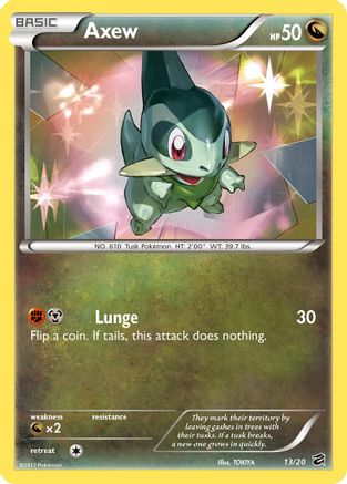 Axew (13) 13/20 - Dragon Vault Holofoil