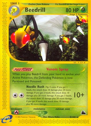 Beedrill (5) 5/144 - Skyridge Reverse Holofoil