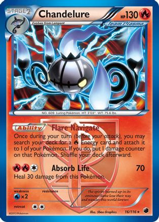 Chandelure (Team Plasma) 16/116 - Plasma Freeze Holofoil