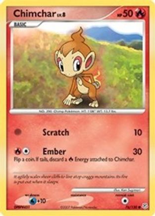 Chimchar 76/130 - Diamond and Pearl