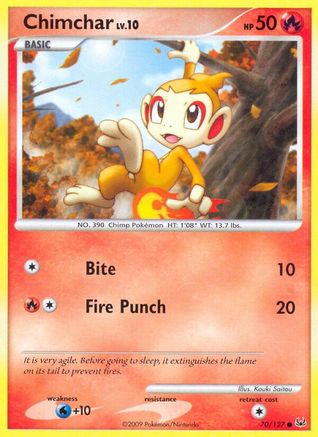 Chimchar 70/127 - Platinum Reverse Holofoil
