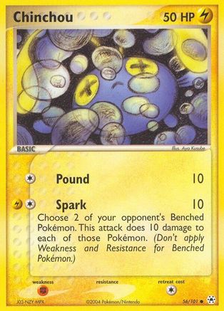 Chinchou - 56/101 56/101 - Hidden Legends Reverse Holofoil