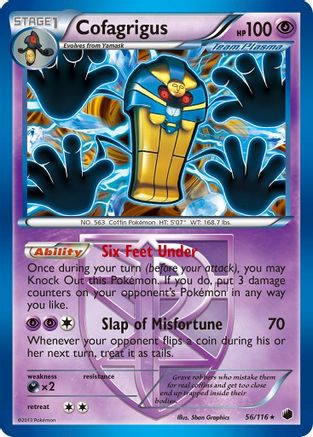 Cofagrigus (Team Plasma) (56) 56/116 - Plasma Freeze Holofoil