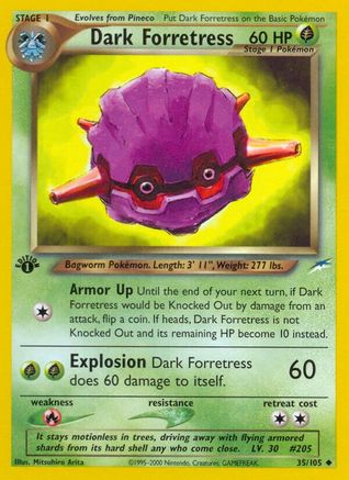 Dark Forretress 35/105 - Neo Destiny 1st Edition