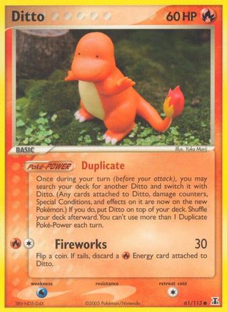 Ditto - 61/113 (Charmander) 61/113 - Delta Species