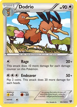 Dodrio 99/146 - XY Base Set Reverse Holofoil