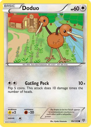Doduo 99/135 - Plasma Storm Reverse Holofoil