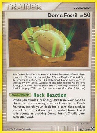 Dome Fossil 89/100 - Majestic Dawn Reverse Holofoil