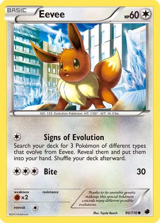 Eevee (90) 90/116 - Plasma Freeze