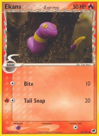Ekans (Delta Species) 47/101 - Dragon Frontiers