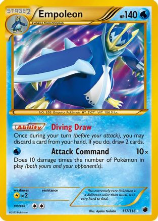 Empoleon (117 Secret Rare) 117/116 - Plasma Freeze Holofoil