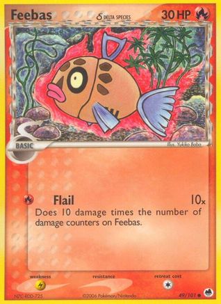 Feebas (Delta Species) 49/101 - Dragon Frontiers Reverse Holofoil