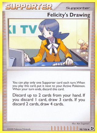 Felicity's Drawing 98/106 - Great Encounters Reverse Holofoil