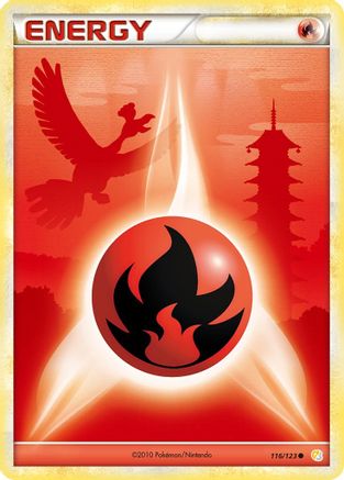 Fire Energy 116/123 - HeartGold SoulSilver Reverse Holofoil