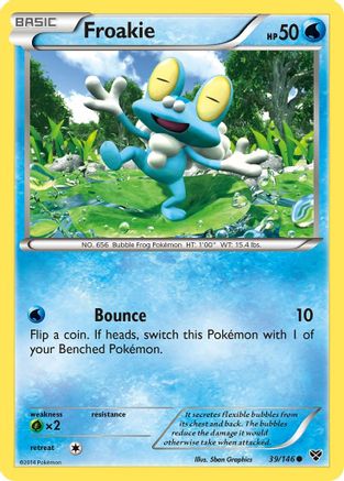 Froakie 39/146 - XY Base Set Reverse Holofoil