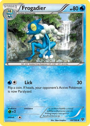 Frogadier 40/146 - XY Base Set Reverse Holofoil