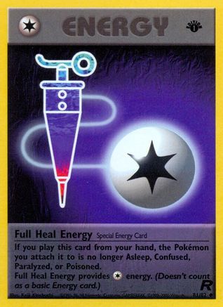Full Heal Energy 81/82 - Team Rocket 1st Edition