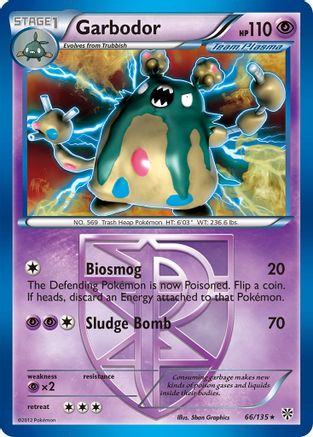 Garbodor (Team Plasma) (66) 66/135 - Plasma Storm Holofoil