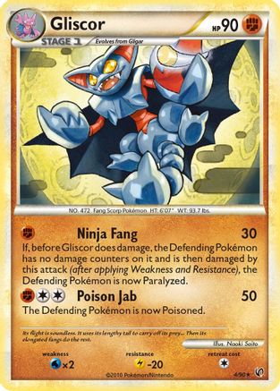 Gliscor 4/90 - Undaunted Holofoil